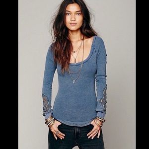 Deep Blue Synergy Cuff Thermal by Free People